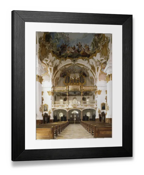 Framed Print : Landsberg am Lech, baroque Fialkirche Hl Framed Print : Landsberg am Lech, baroque Fialkirche Hl
