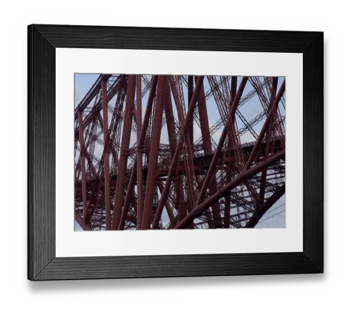 Framed Print : Railway bridge (cantilever bridge based on the Tanner girder principle)