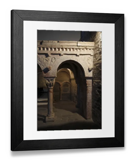 Framed Print : Singers tribune, after mid-12th century
