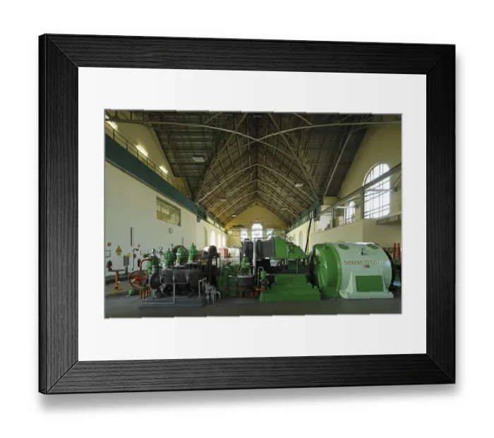 Framed Print : Cologne, water and electricity works on the Zugweg