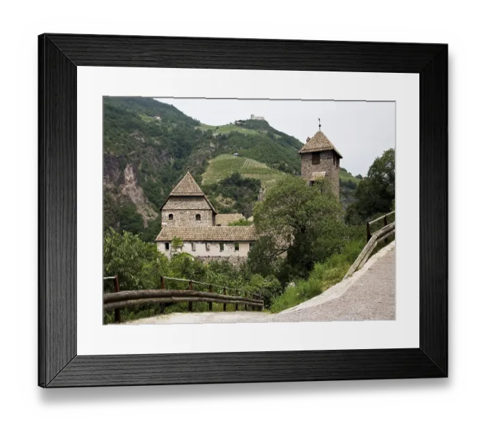 Framed Print : Bolzano, Runkelstein Castle. High castle from 1237