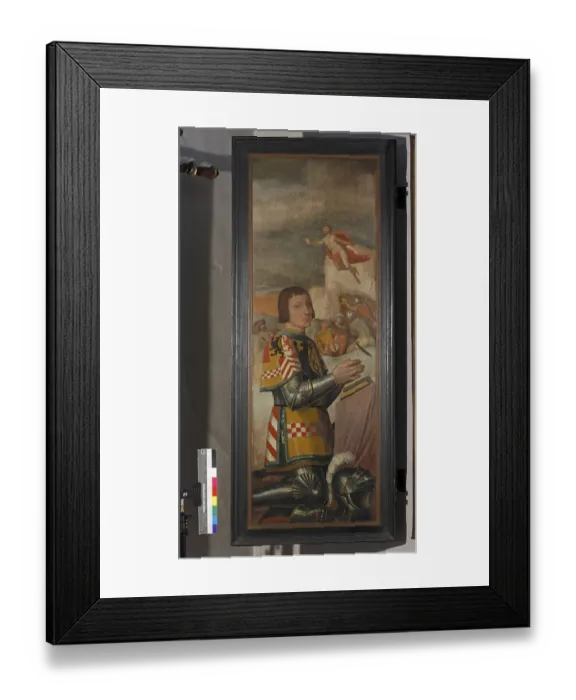 Framed Print : Prince's tomb, panel from the tomb of Duke Johann III