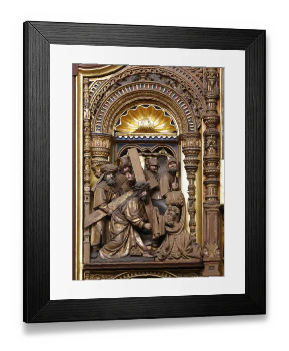 Framed Print : Altar of the Cross in the south choir