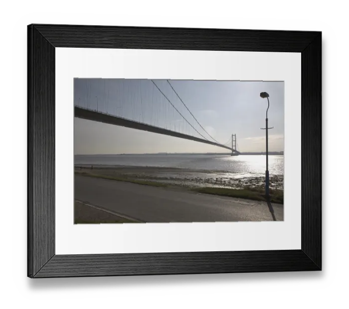 Framed Print : The Humber Bridge. Humber Suspension Bridge Bridge from 1981