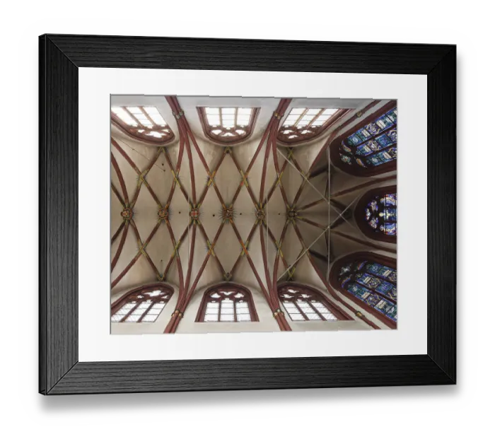 Framed Print : Choir vault, St. Saint, Saint Framed Print : Choir vault, St. Saint, Saint