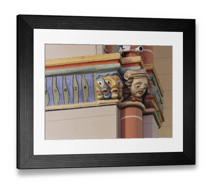 Framed Print : Modern capital on the south side of the nave