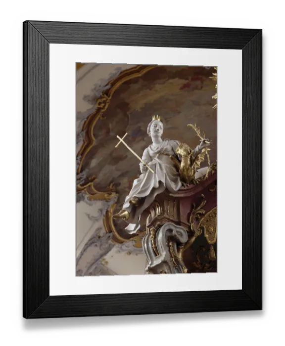 Framed Print : The three Madl. Margareta at the altar of grace