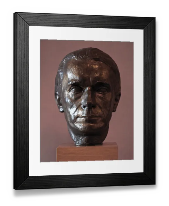 Framed Print : Portrait head Rudolf Steiner, 1861-1925 founder of anthroposophy Framed Print : Portrait head Rudolf Steiner, 1861-1925 founder of anthroposophy