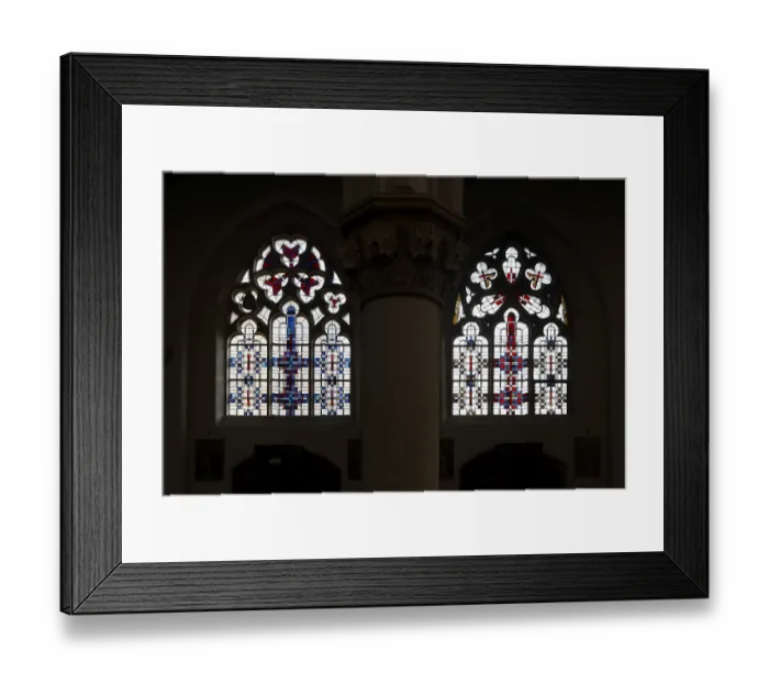 Framed Print : Window in the south aisle (Maria Katzgrau)