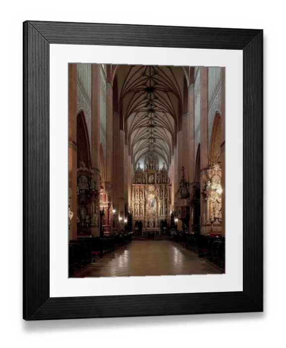 Framed Print : Former Cistercian church, central nave facing east