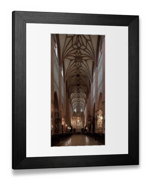 Framed Print : Former Cistercian church, central nave facing east