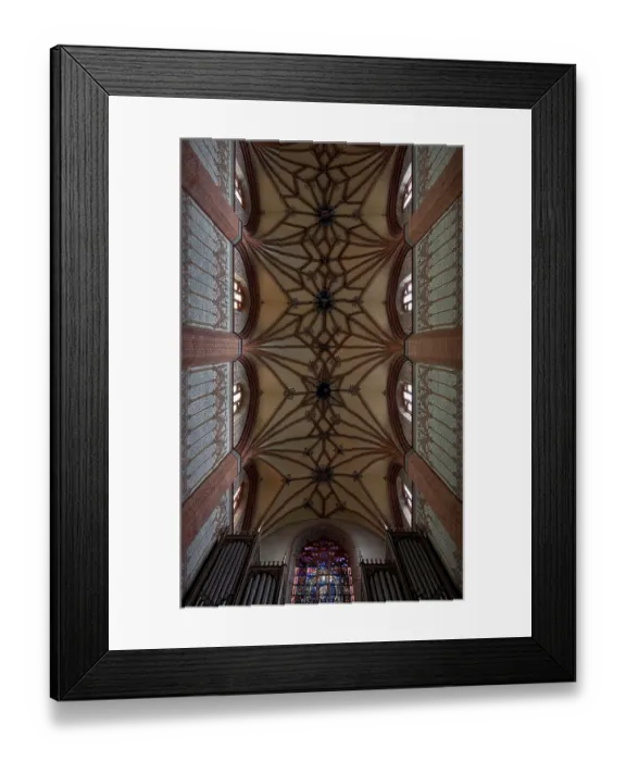 Framed Print : Former Cistercian church, central nave vault