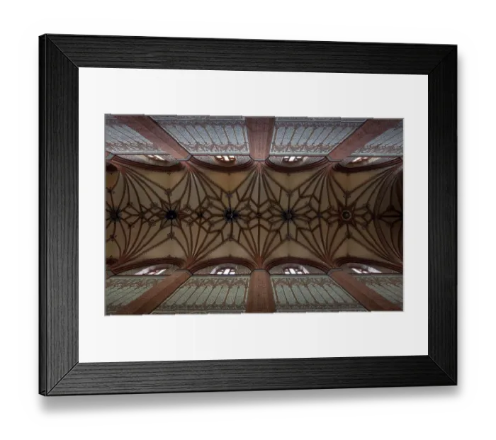 Framed Print : Former Cistercian church, central nave vault