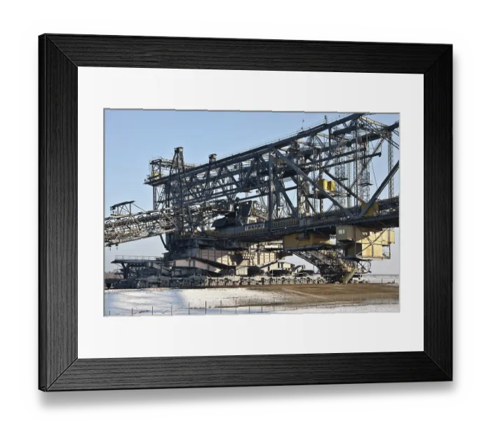 Framed Print : Overburden conveyor bridge F 60 Framed Print : Overburden conveyor bridge F 60