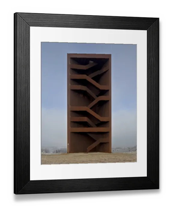 Framed Print : So-called Rusty Nail, built in 2008 by S
