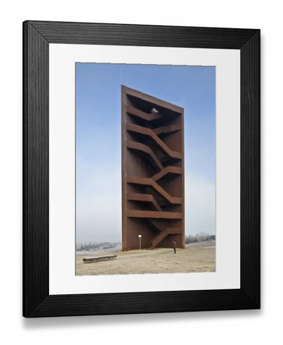 Framed Print : So-called Rusty Nail, built in 2008 by S