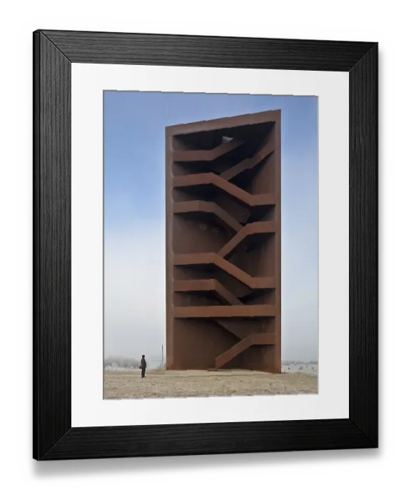 Framed Print : So-called Rusty Nail, built in 2008 by S Framed Print : So-called Rusty Nail, built in 2008 by S