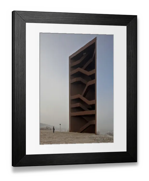 Framed Print : So-called Rusty Nail, built in 2008 by S Framed Print : So-called Rusty Nail, built in 2008 by S