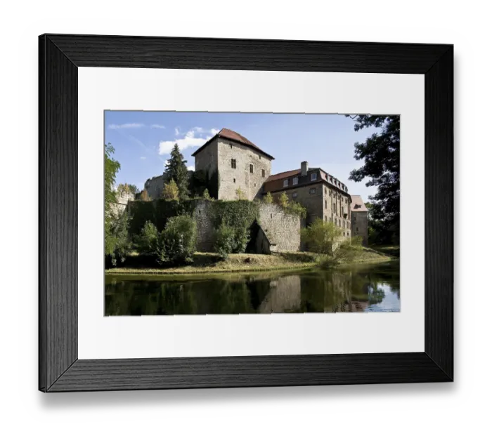 Framed Print : Moat, bower and princess building Framed Print : Moat, bower and princess building