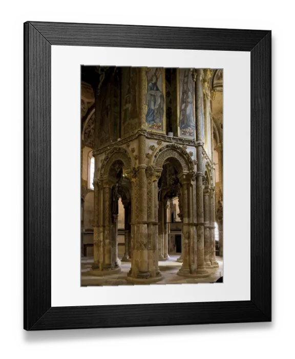 Framed Print : Christusritterburg, Templar church CHAROLA from the south-west