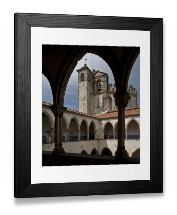 Framed Print : Christusritterburg, Templar church seen from the east from the upper floor of the cloister of the ablution Framed Print : Christusritterburg, Templar church seen from the east from the upper floor of the cloister of the ablution