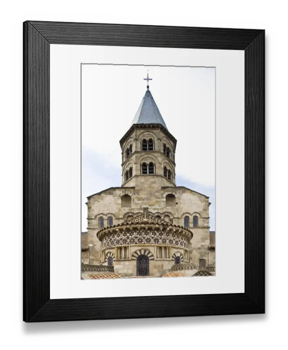Framed Print : Clermont-Ferrand, Basilica of Notre-Dame-du-Port