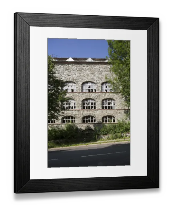 Framed Print : Fragment of the new building by Hans Poelzig 1925-1928