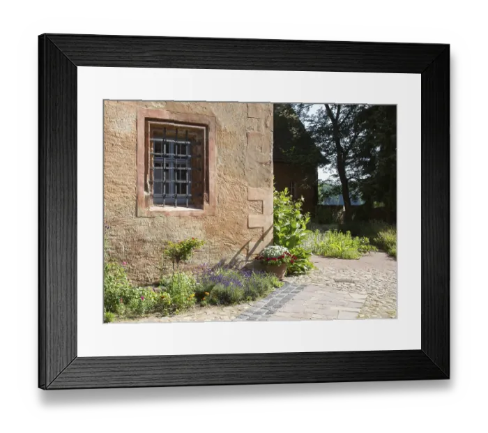 Framed Print : Herb garden between Abthaus and Infirmerie Framed Print : Herb garden between Abthaus and Infirmerie