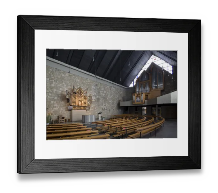 Framed Print : Heimbach, pilgrimage church Salvatorkirche by Karl-Heinz Romme Framed Print : Heimbach, pilgrimage church Salvatorkirche by Karl-Heinz Romme