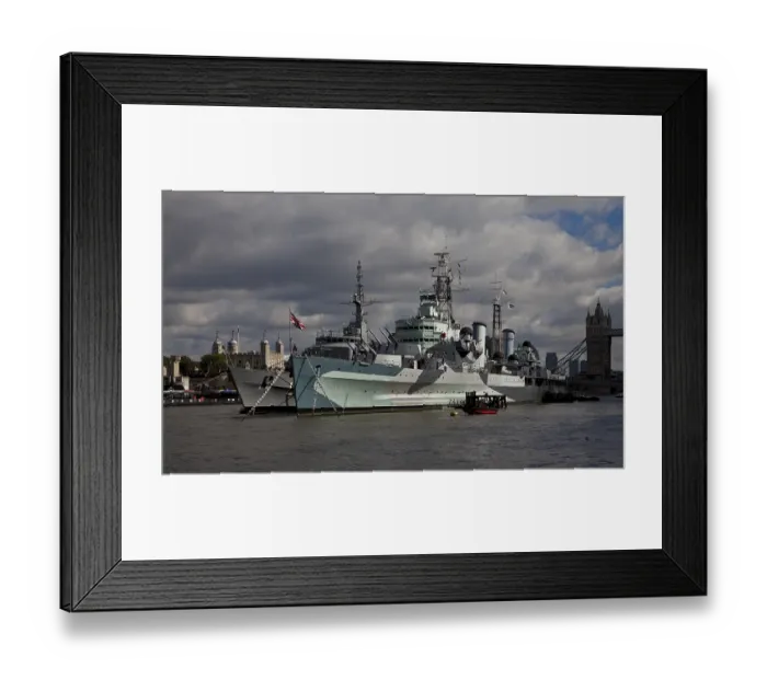 Framed Print : In service 1939-1964, permanent berth on the Thames