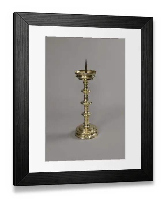Framed Print : Standing candlestick, 15th century Framed Print : Standing candlestick, 15th century