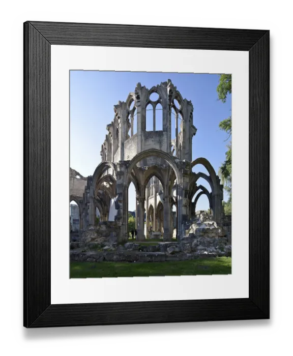 Framed Print : Cistercian abbey mid 13th century