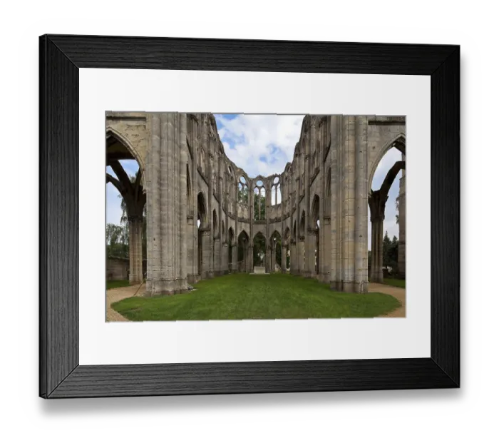 Framed Print : Cistercian abbey mid 13th century