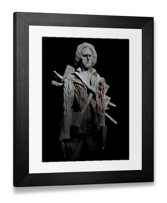 Framed Print : Statue of Vincent van Gogh, created by Ossip Zadkine in 1961