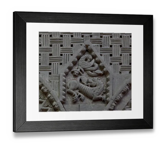Framed Print : Consecrated in 1077, nave north arcades