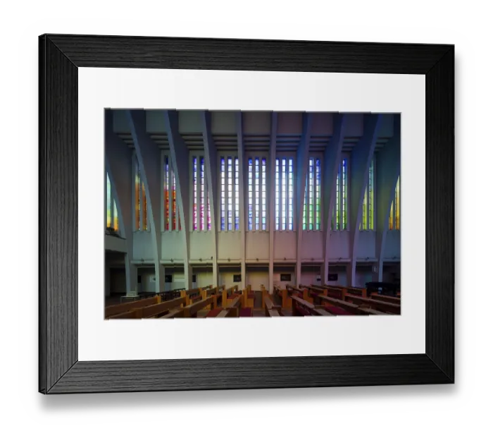 Framed Print : Berlin, church on Hohenzollerndamm