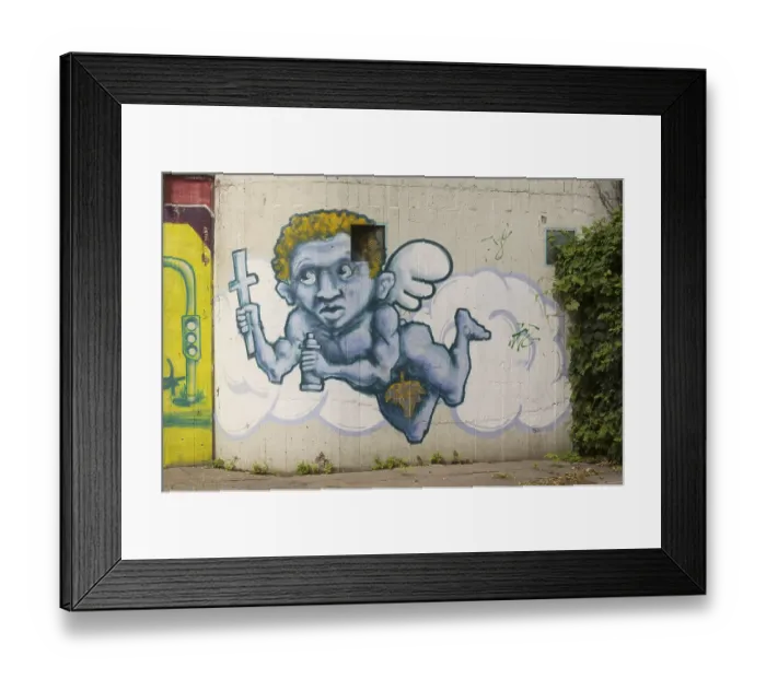 Framed Print : Built in 1970 by Dietmar Grotzebach and Gerd Neumann