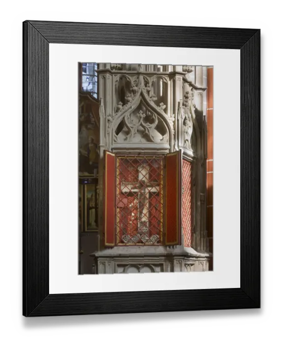 Framed Print : Miraculous cross in the sacrament house