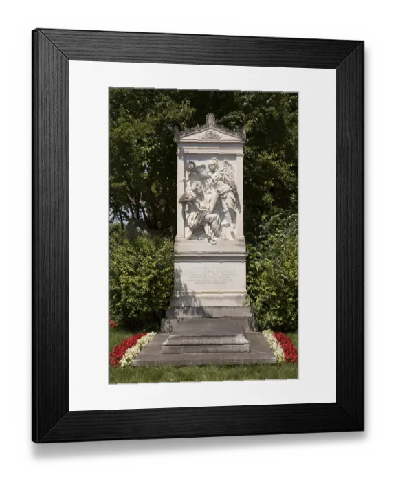 Framed Print : Tomb of Theophilos Hansen, architect 1813-1891