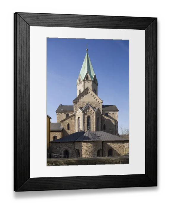 Framed Print : Essen-Werden, Collegiate Church of St Ludgerus