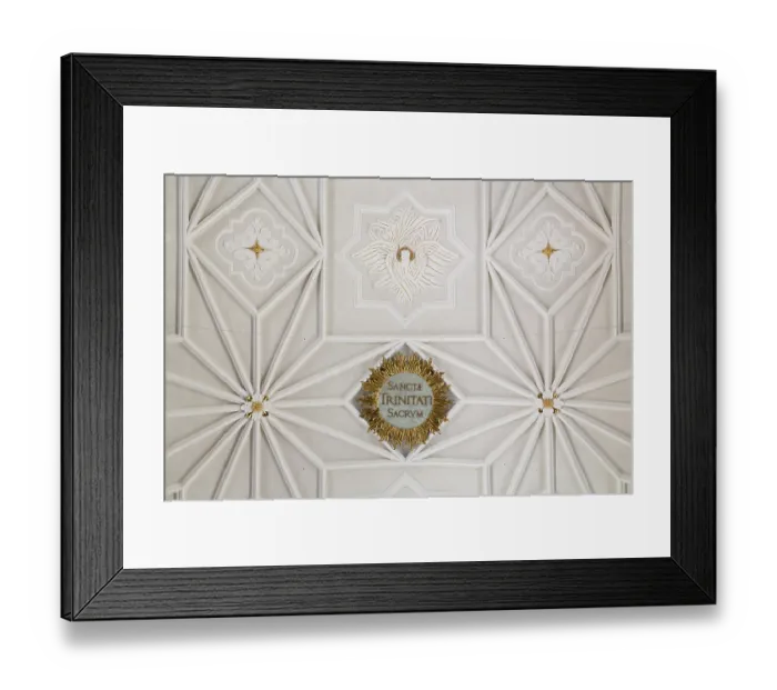 Framed Print : Vault in the nave by Georg Vest Framed Print : Vault in the nave by Georg Vest