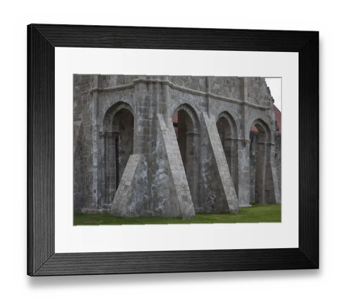 Framed Print : Walkenried Ruin of the monastery church Partial view from north-east Remainder of the south aisle seen