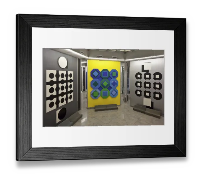 Framed Print : Aix en Provence, Vasarely MuseumBuilt 1973-76 Framed Print : Aix en Provence, Vasarely MuseumBuilt 1973-76