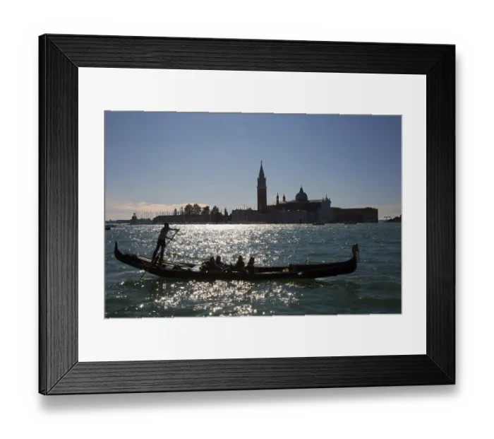 Framed Print : Italy Venice San Giorgio Maggiore -6 Construction period 1566-1610 seen from the Doge's Palace via the Bacino di