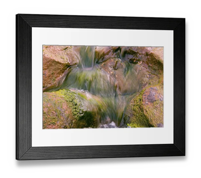 Framed Print : Creative curve and form flow of river water