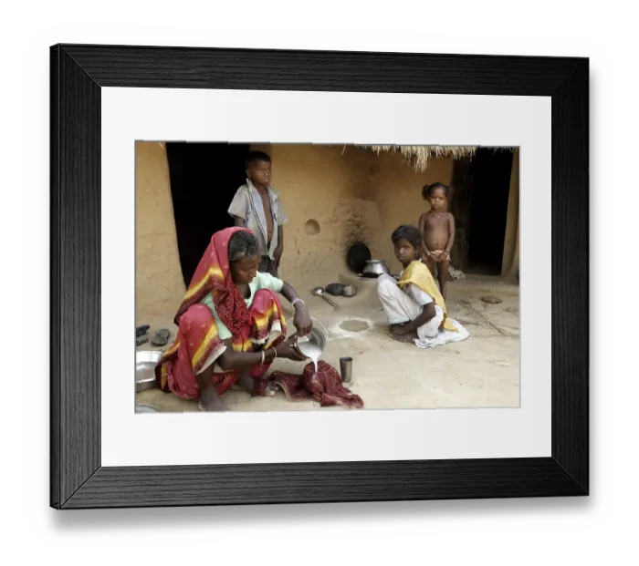Framed Print : Rural life, Rajouli, Nawada, Bihar, India