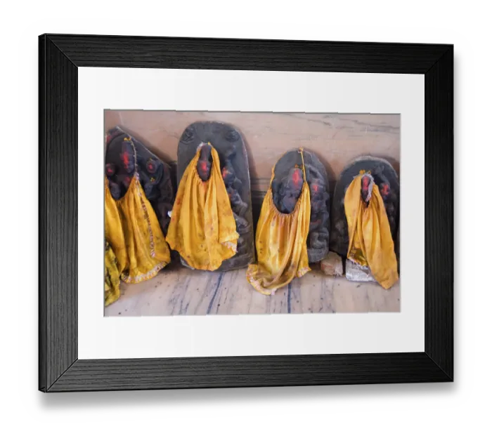 Framed Print : Statues of gods in Bhadrakali temple