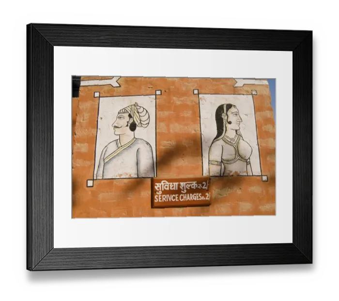 Framed Print : Sign board at Junagarh fort, Bikaner Framed Print : Sign board at Junagarh fort, Bikaner
