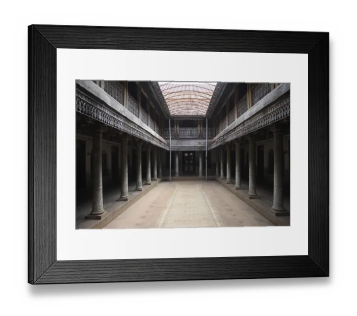 Framed Print : Inside Nagappa Chettier-house, Kanadukethan