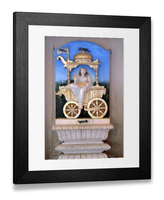 Framed Print : Statue of goddess Dhumavati, India